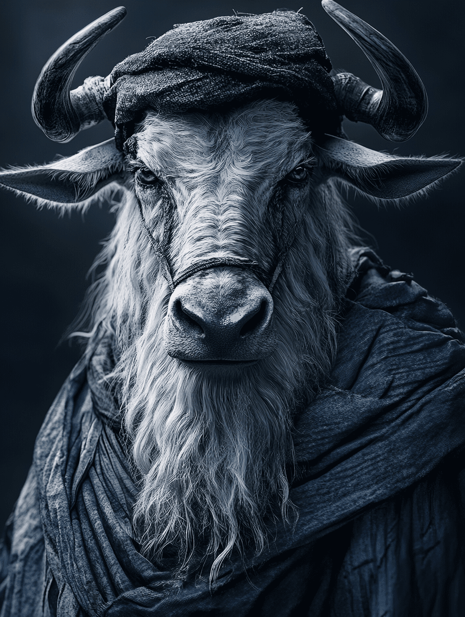 White Bearded Wildebeest from the Epic Fantasy collection